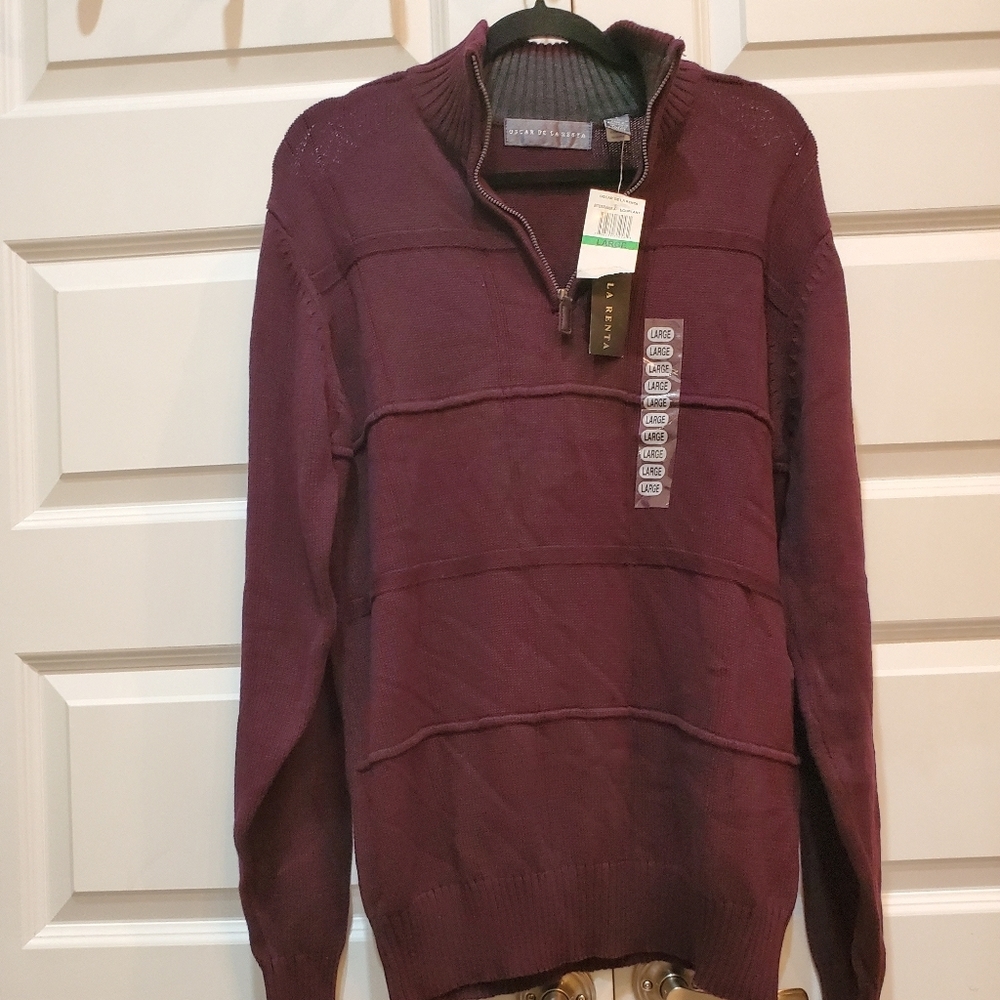 Oscar de la renta eggplant sweater